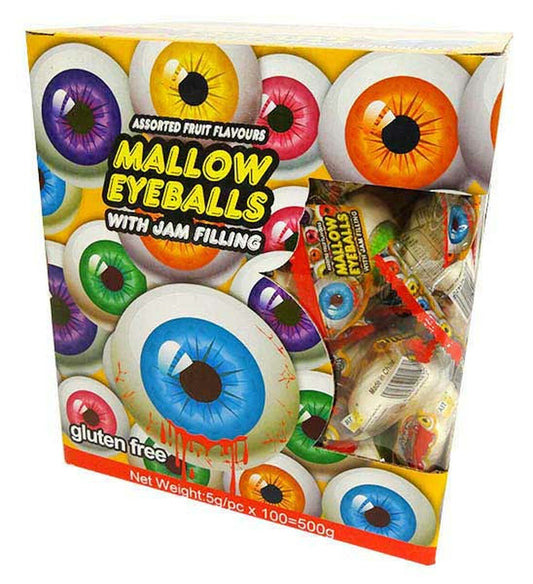 Mallow Eyeballs with Jam Filling