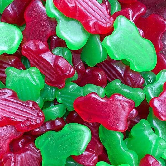 Red & Green frogs