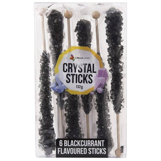 Crystal Rock Lollipops Blackcurrant